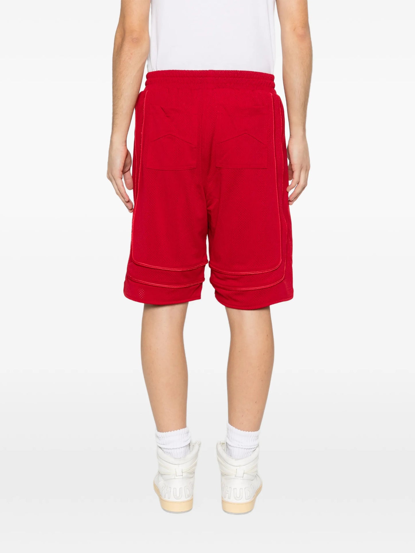 collegiate logo shorts