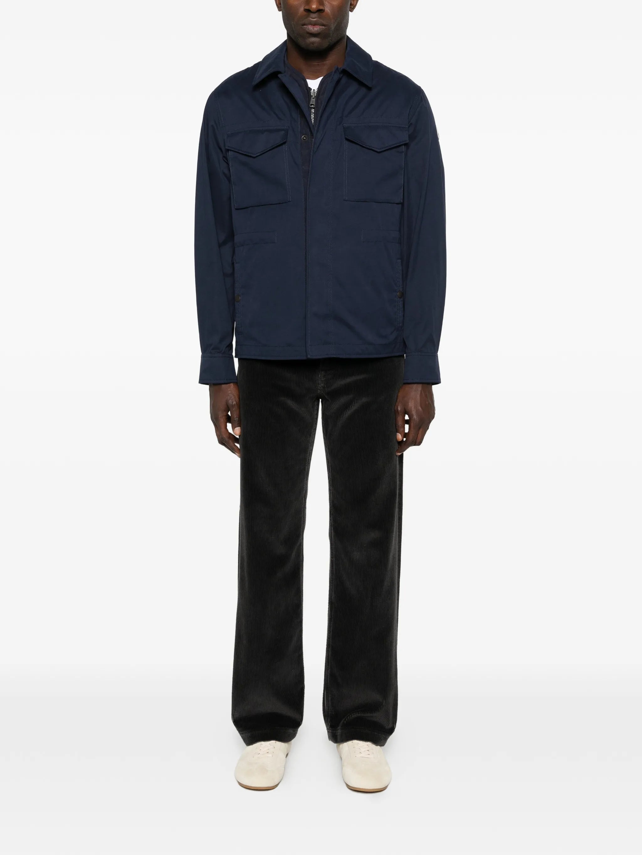 brushed cotton pocket jacket