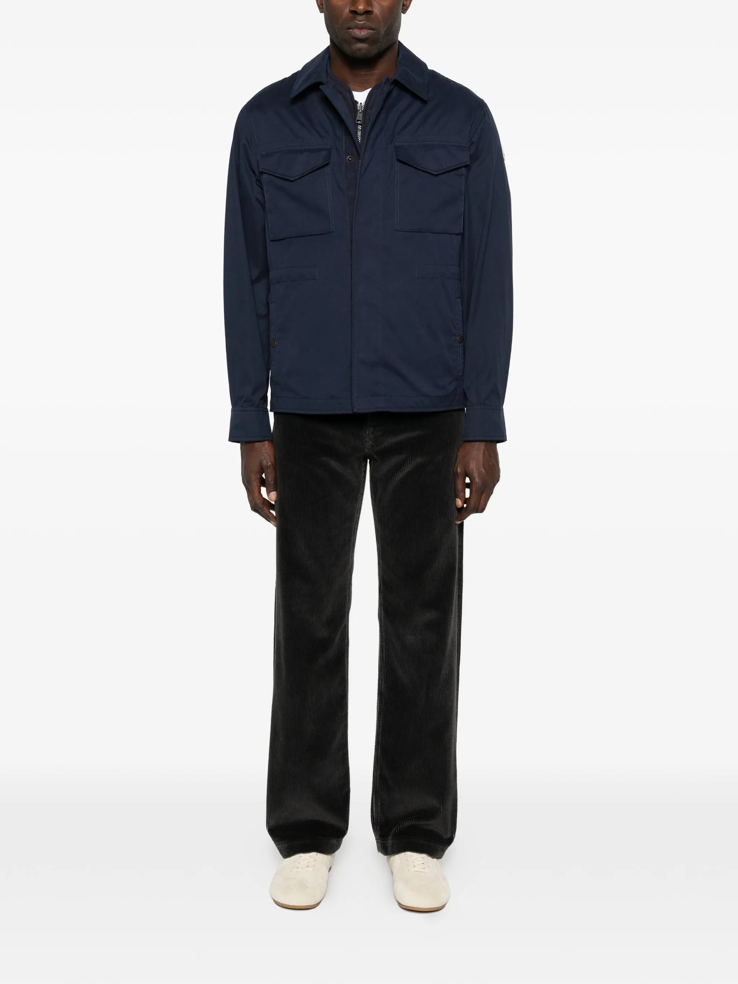 brushed cotton pocket jacket
