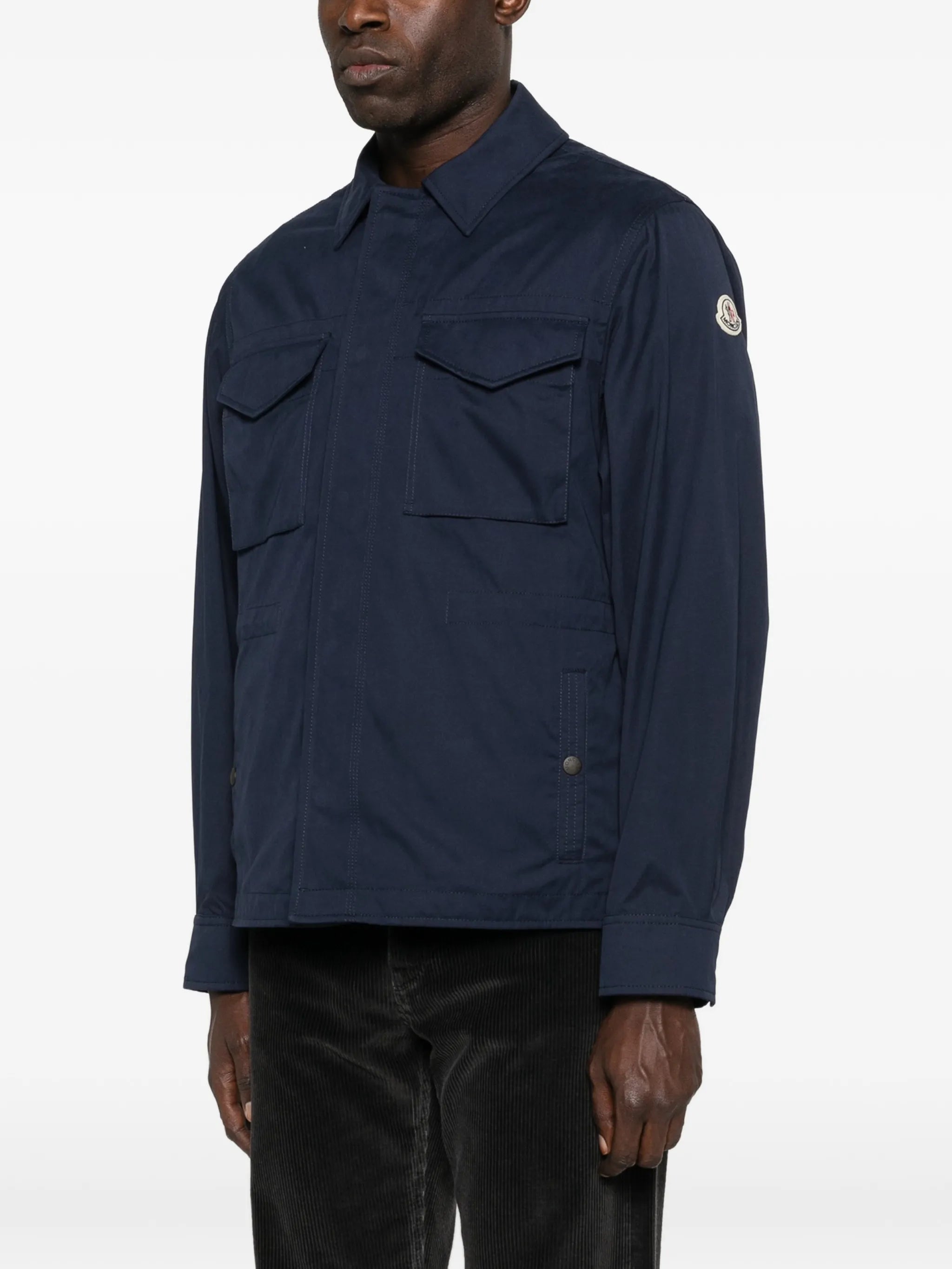 brushed cotton pocket jacket