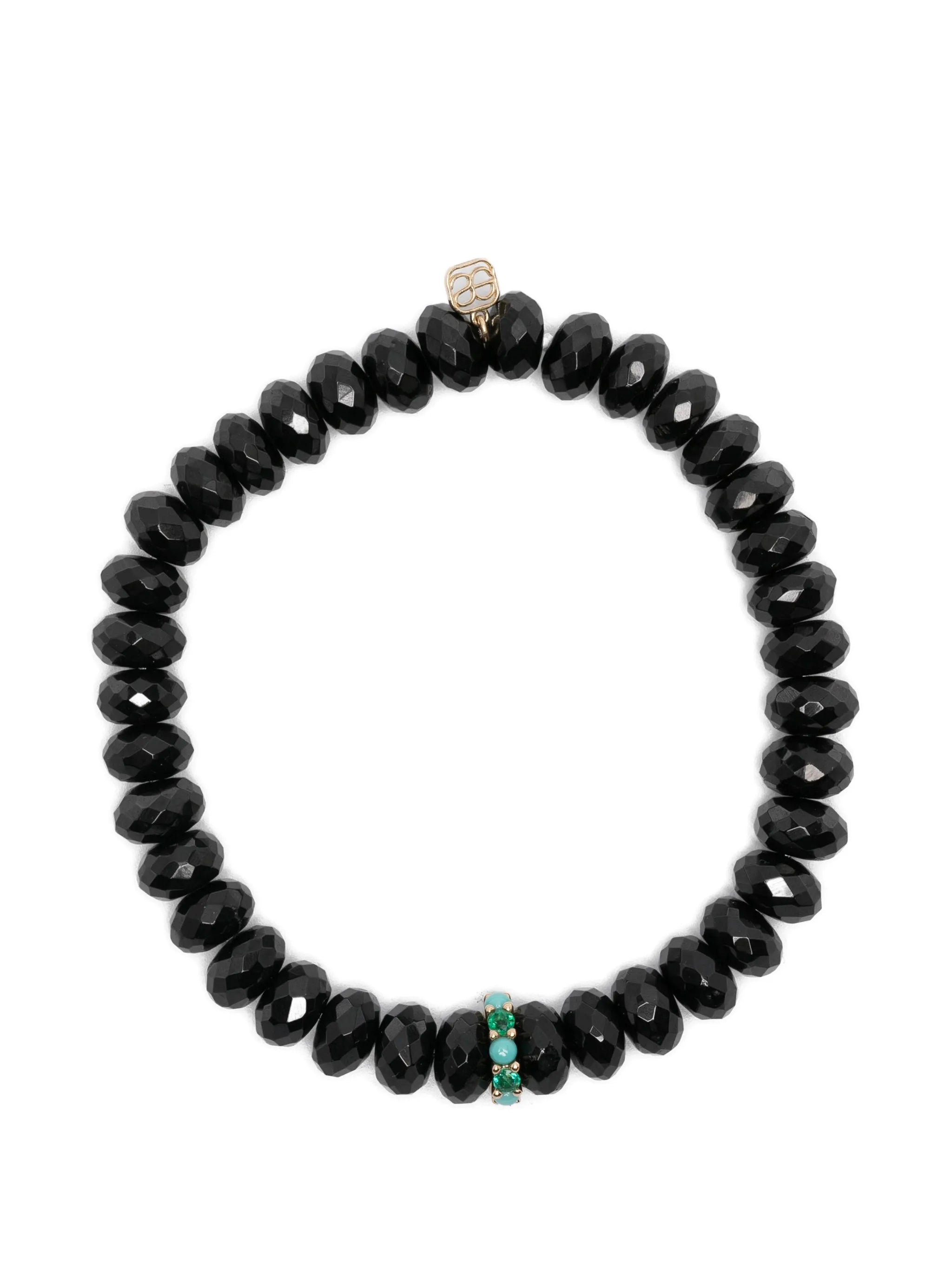 turquoise signature logo bracelet