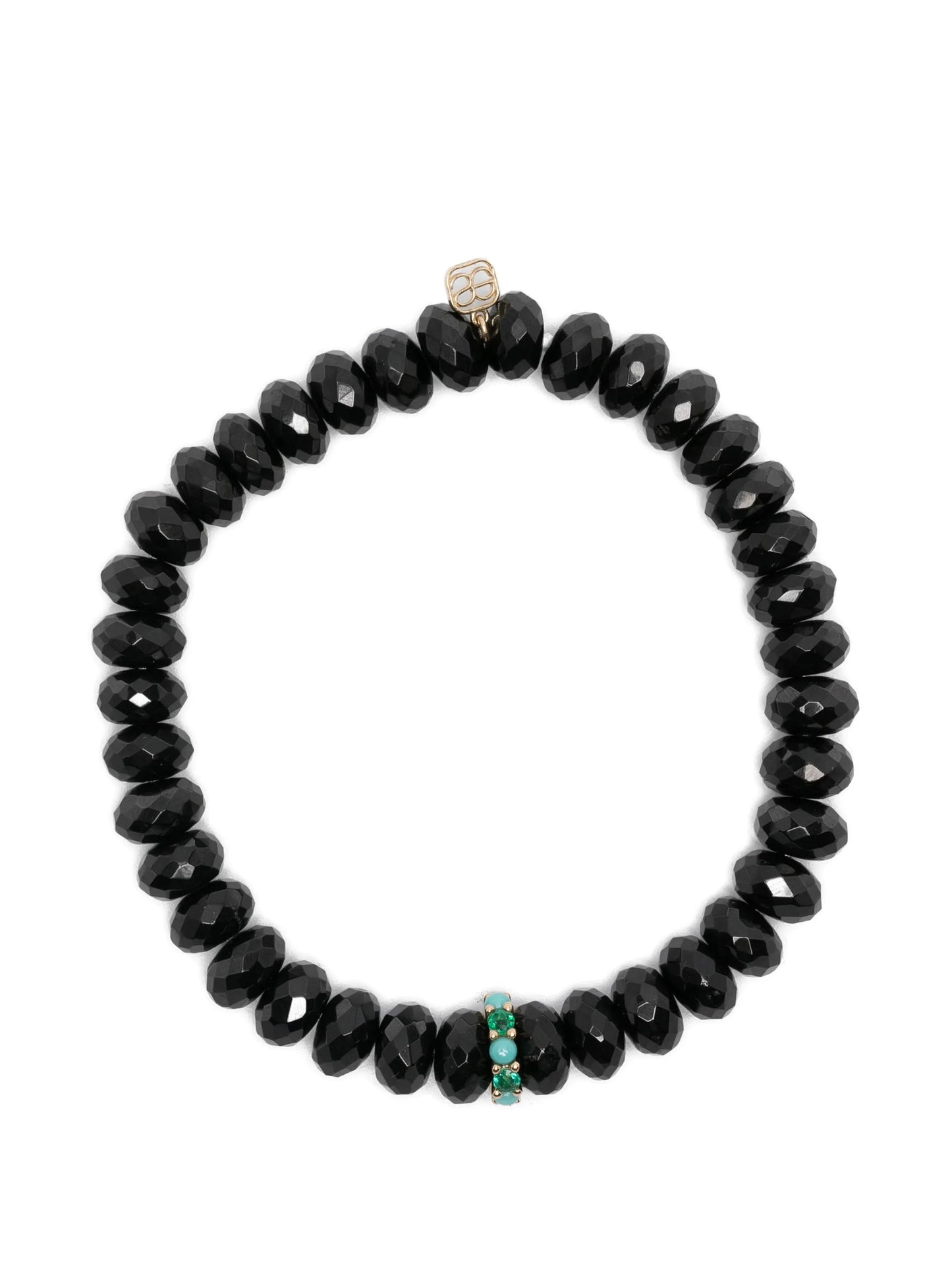turquoise signature logo bracelet