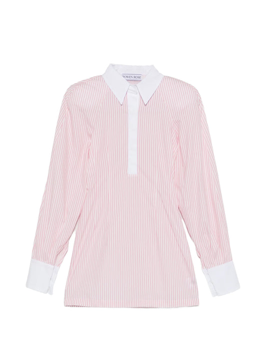 striped shirt mini dress
