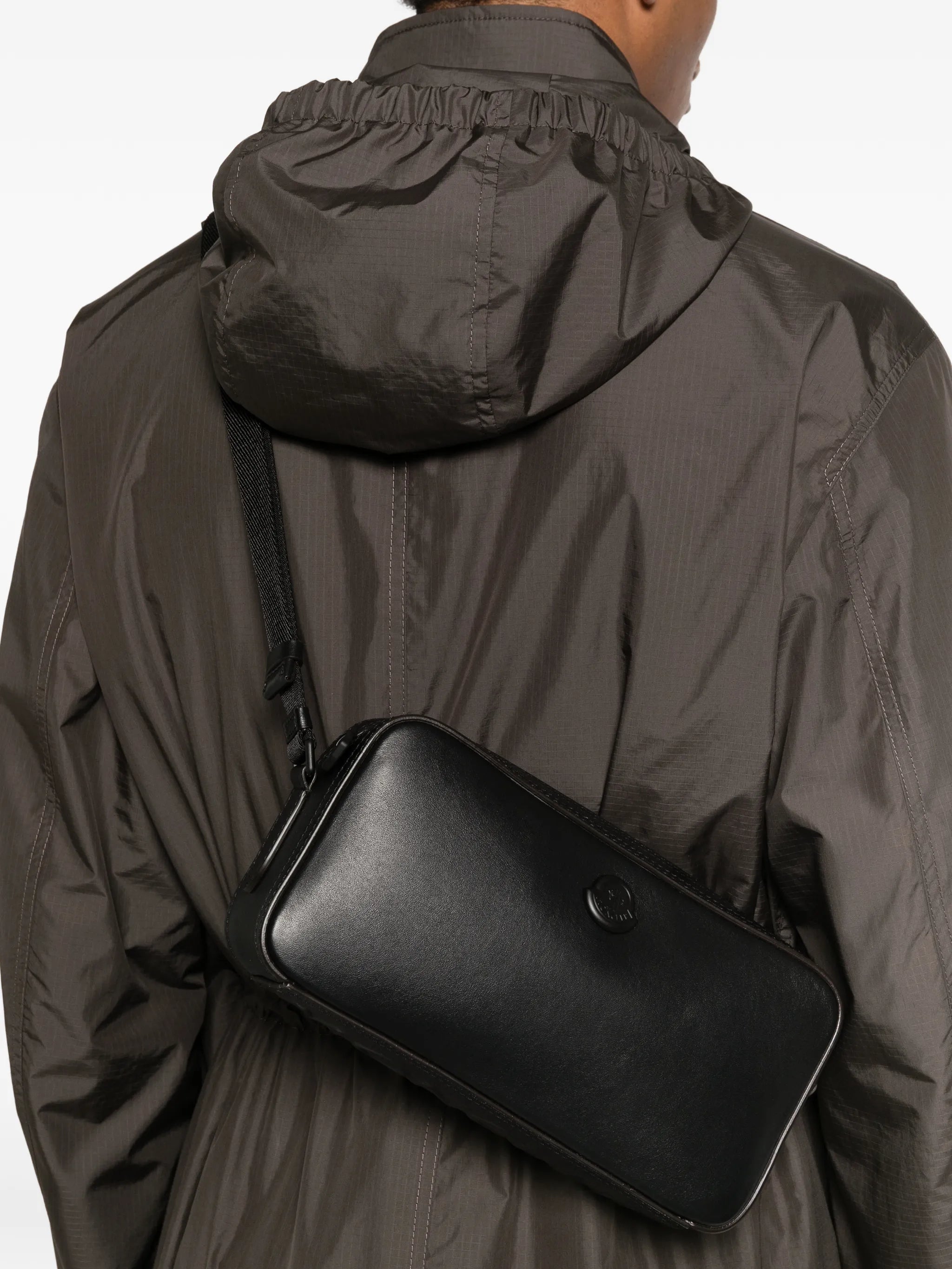 Carlo leather messenger bag
