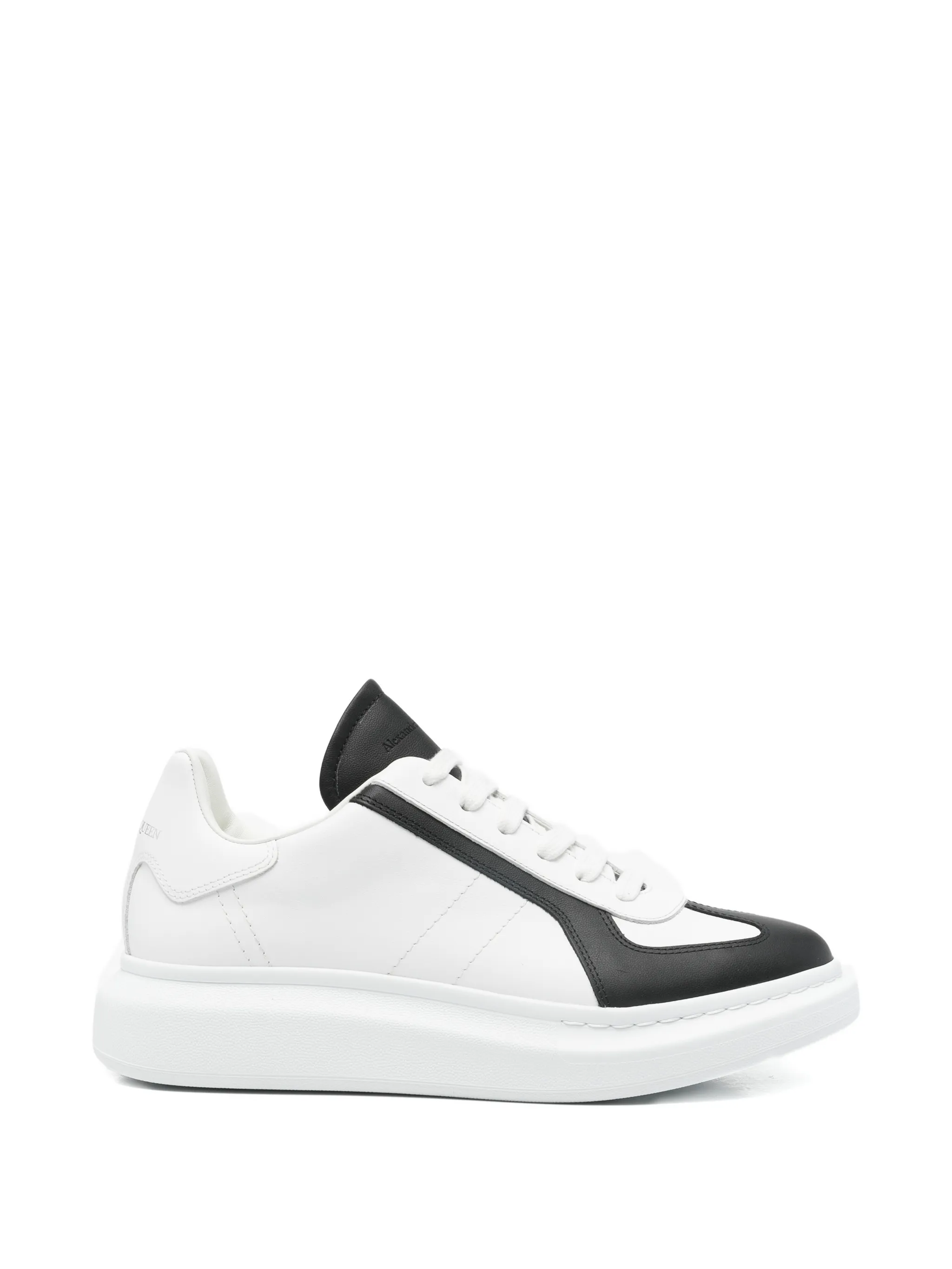 Oversized lace-up low-top sneakers
