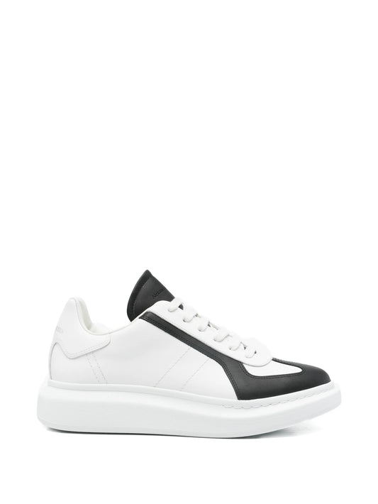 Oversized lace-up low-top sneakers