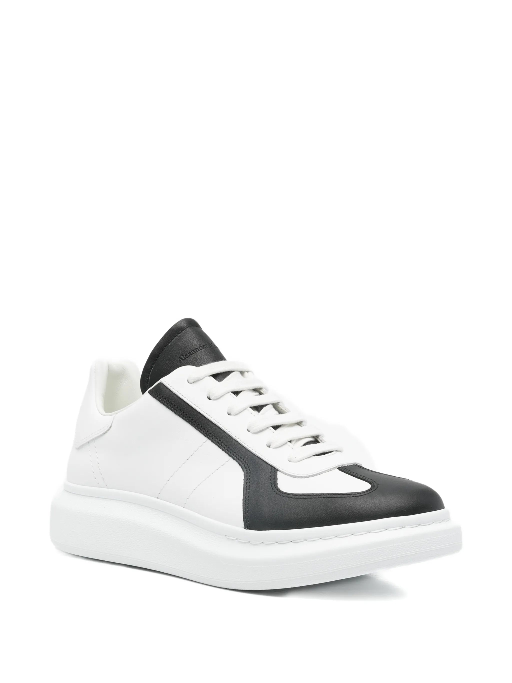 Oversized lace-up low-top sneakers