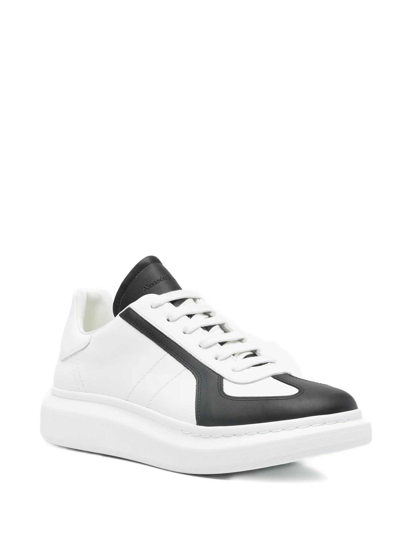 Oversized lace-up low-top sneakers