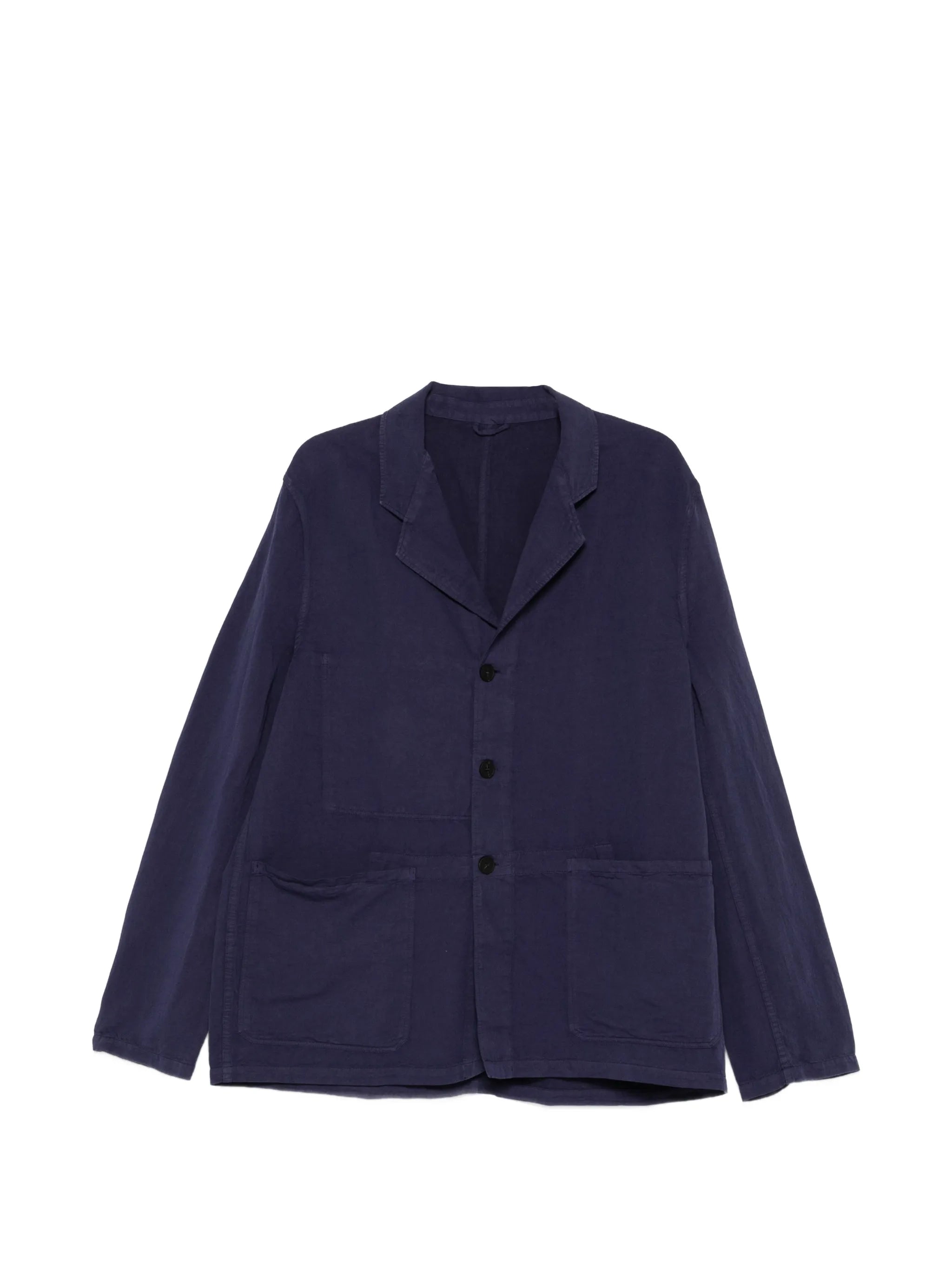 patch-pocket single-breasted jacket