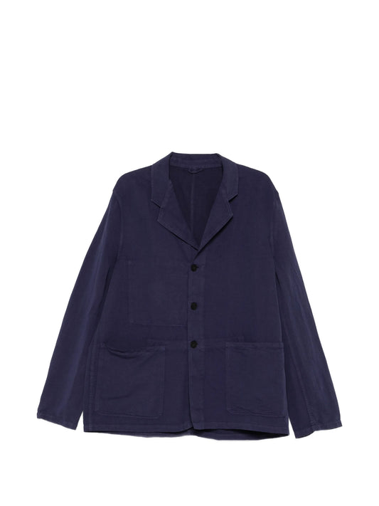 patch-pocket single-breasted jacket