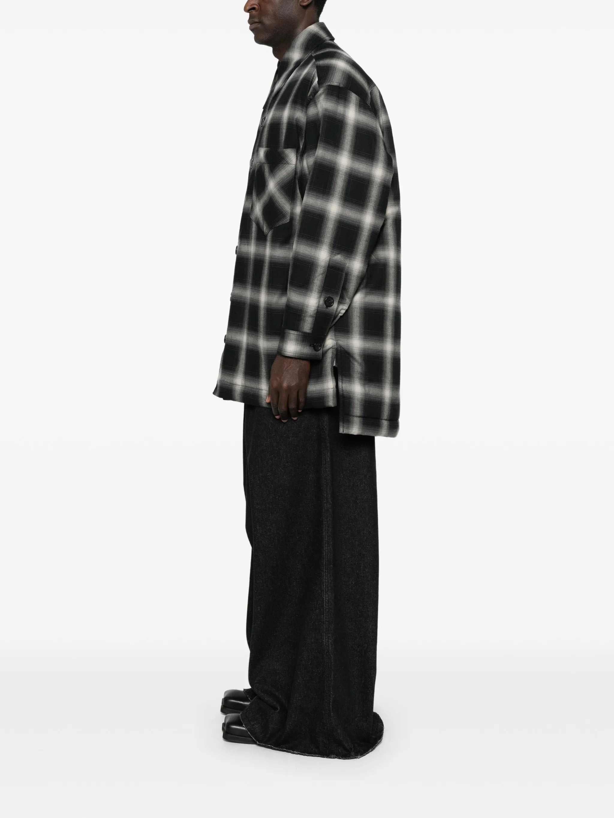 checked flannel overshirt