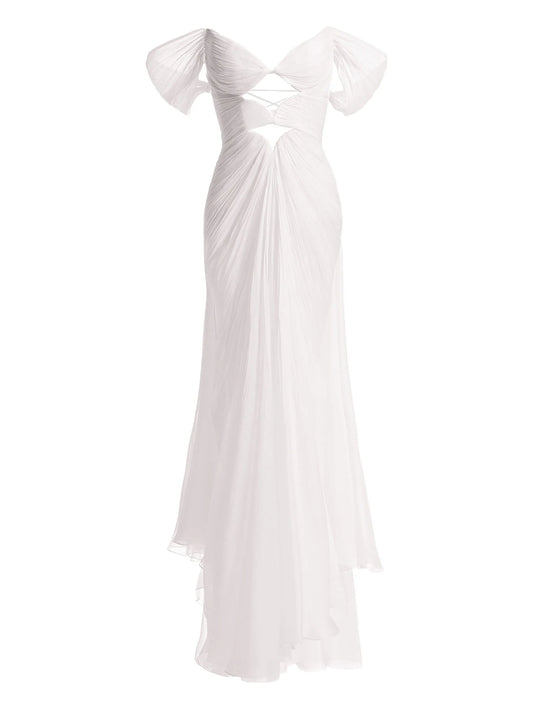 Cassiopeia cut-out lace-up maxi dress
