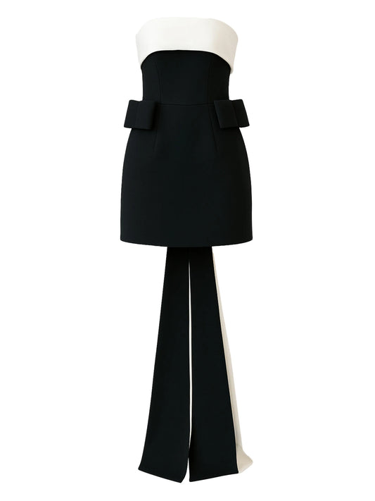 Lalani bow-detail mini dress