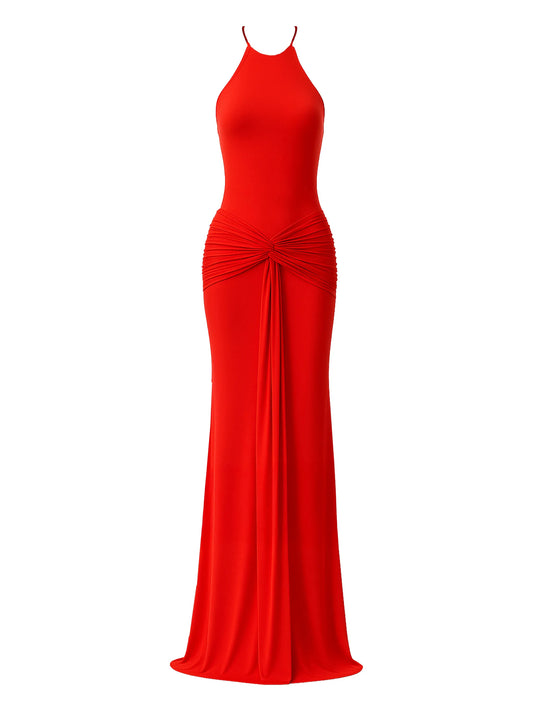 Euphorie knot-detail maxi dress