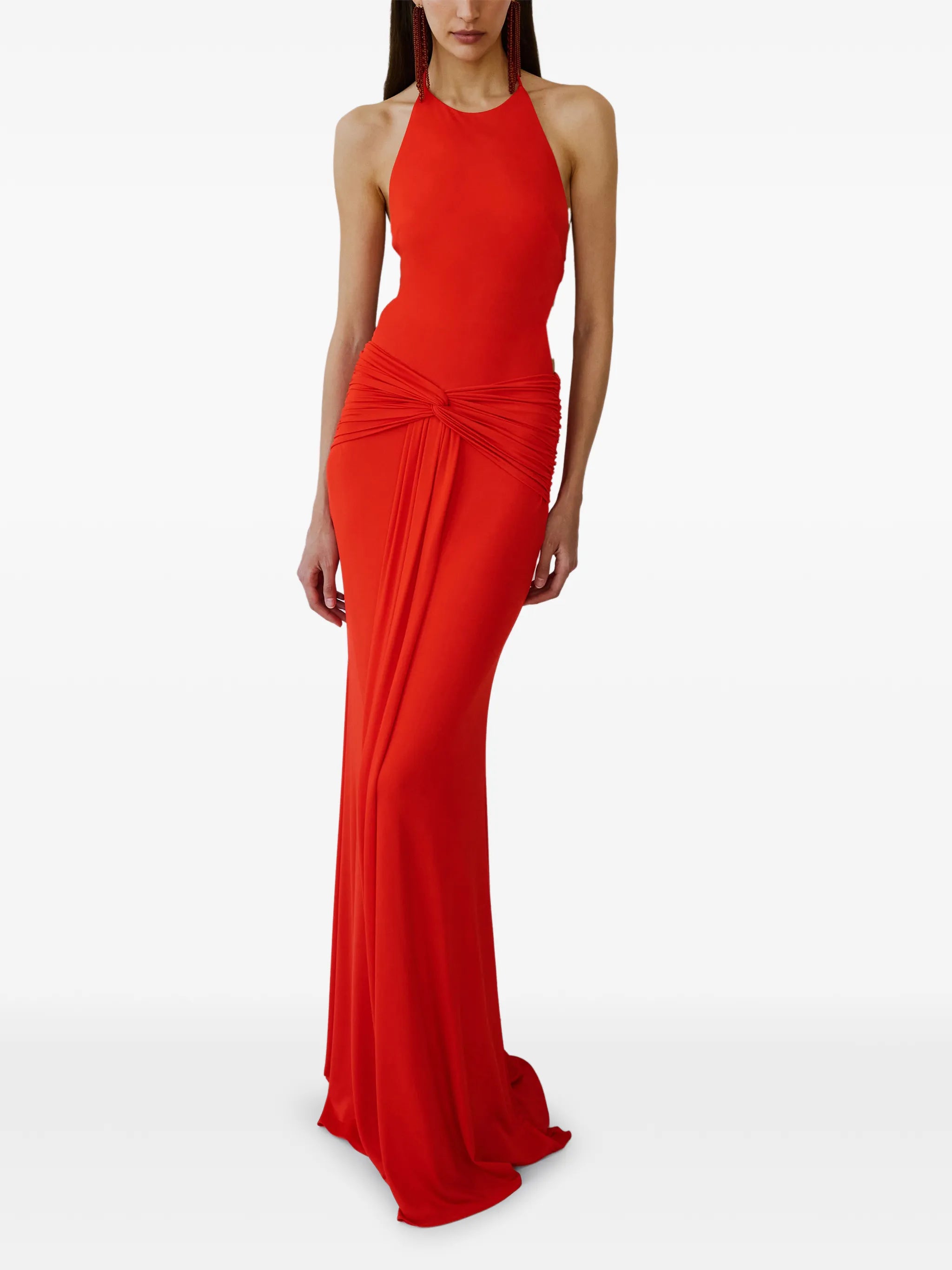 Euphorie knot-detail maxi dress