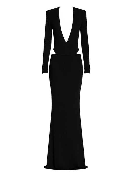 Zoya long-sleeve maxi dress