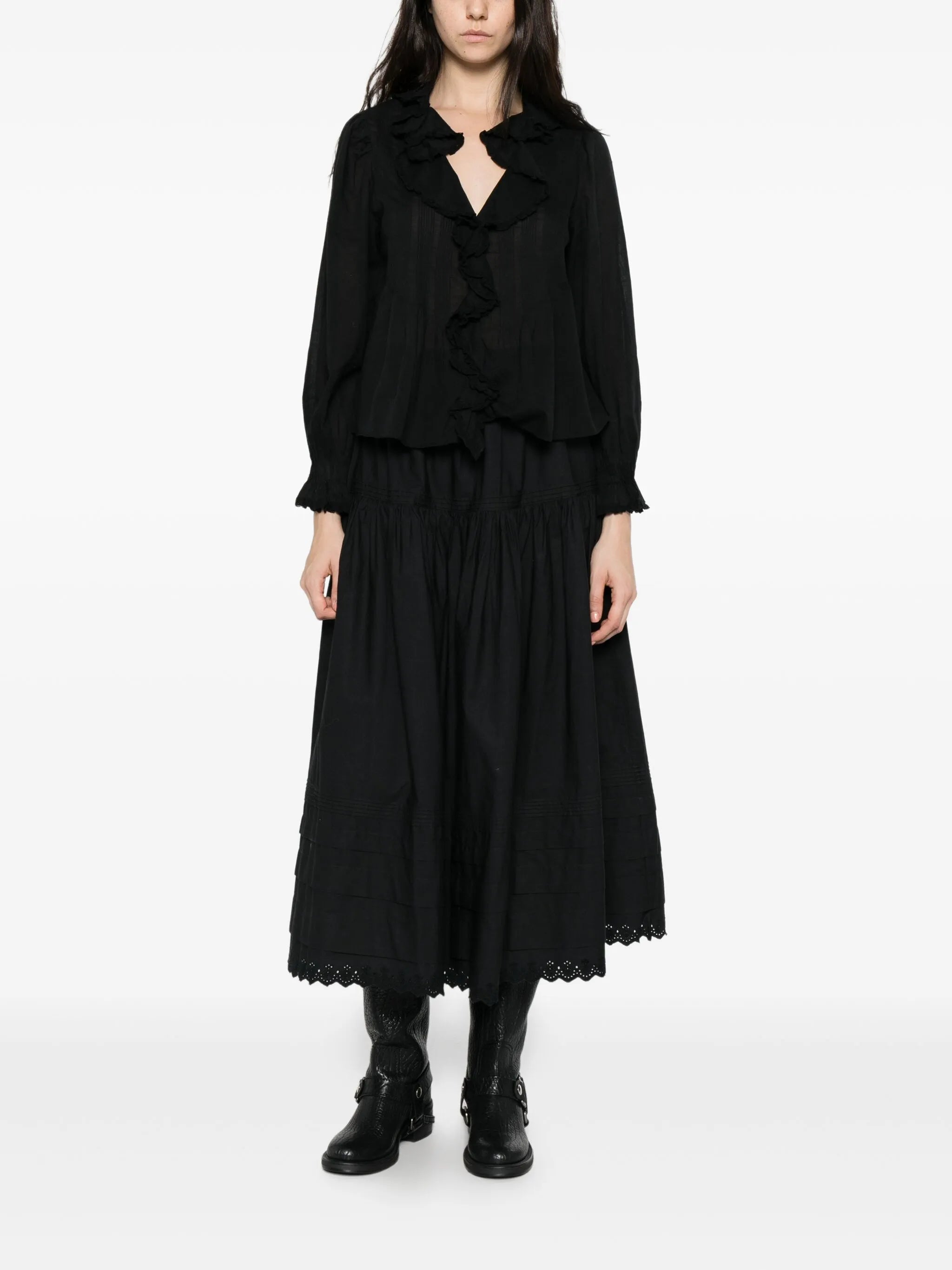 Hardy long-sleeve blouse