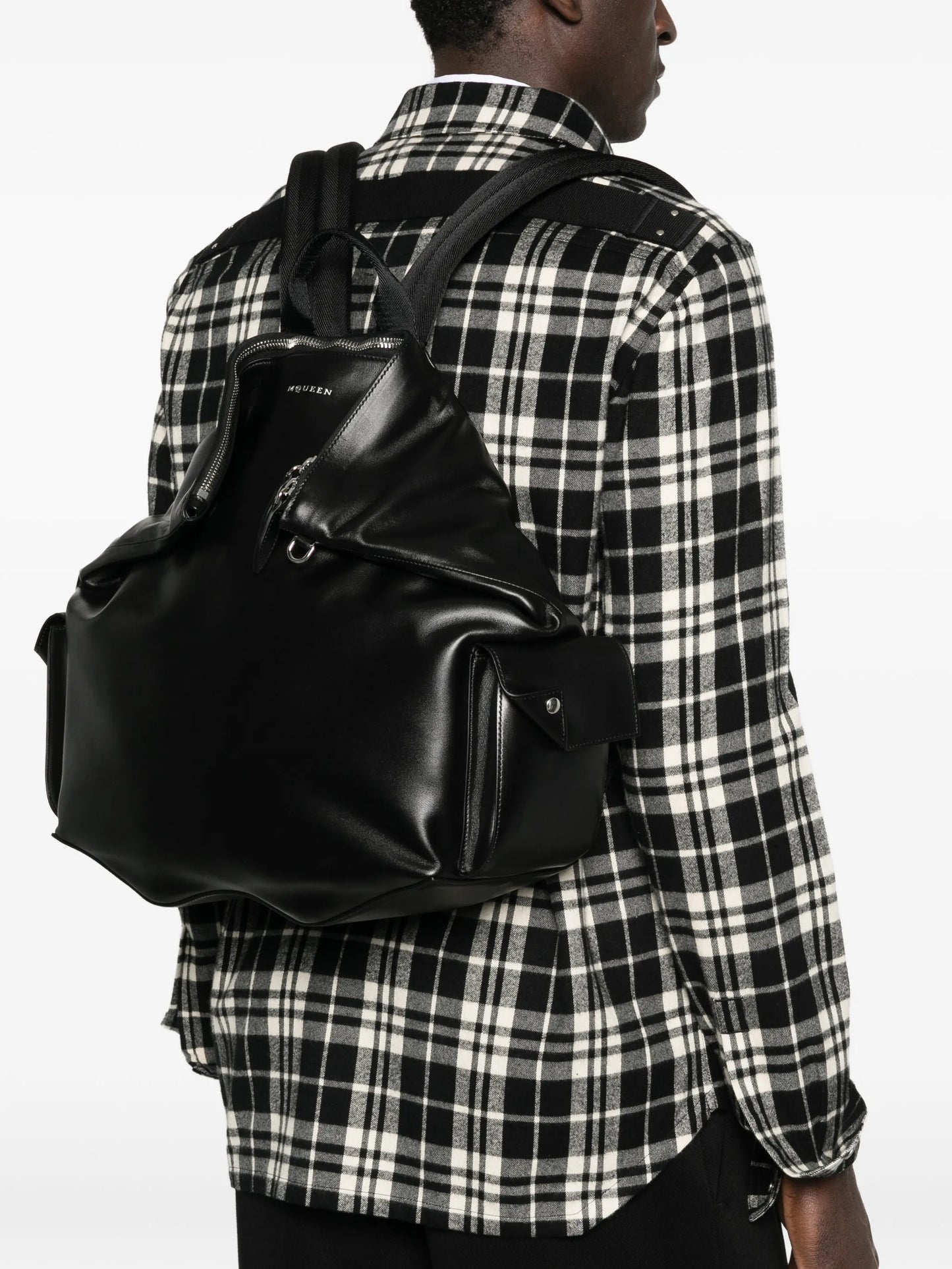 Manta leather backpack