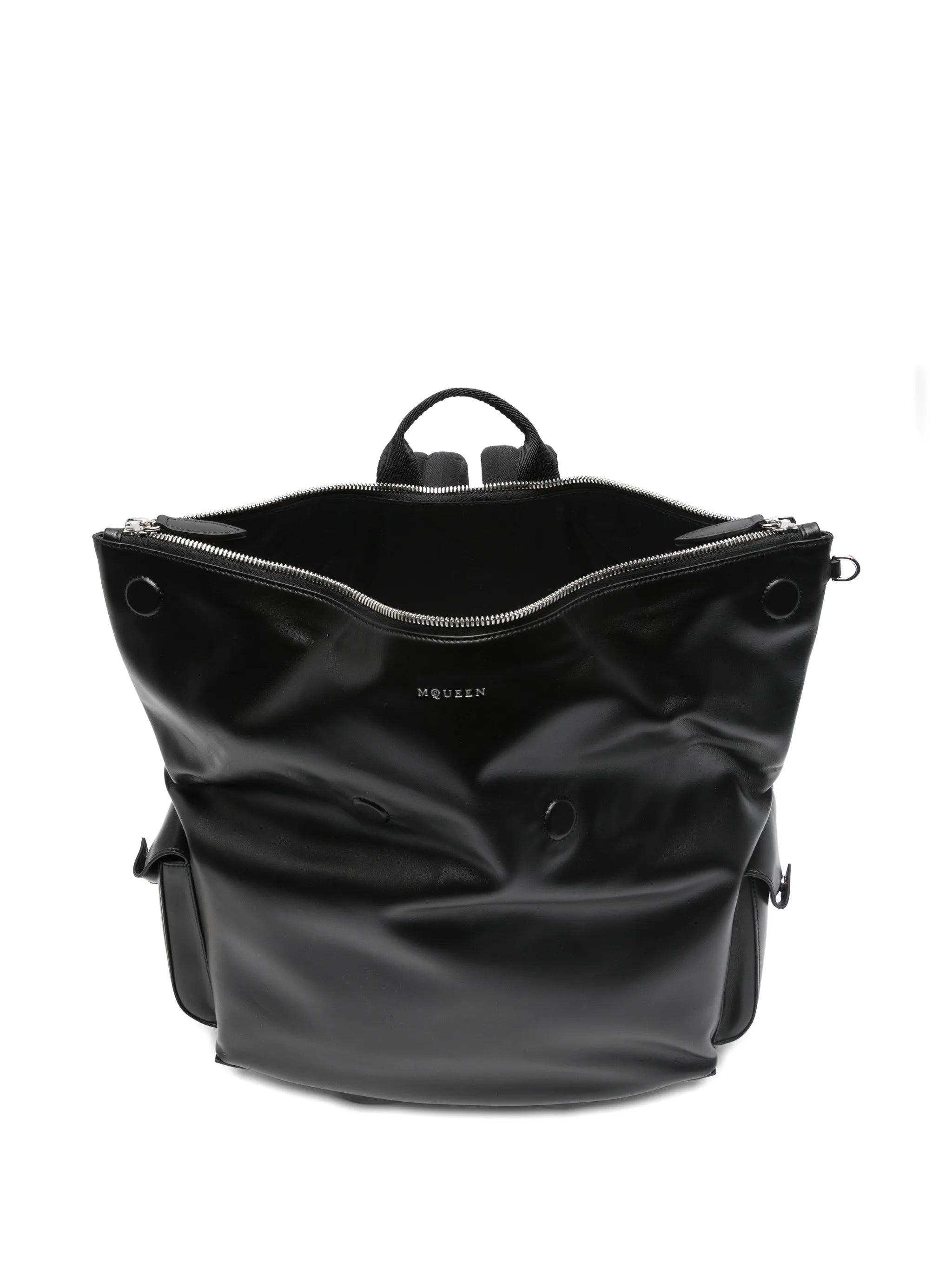 Manta leather backpack