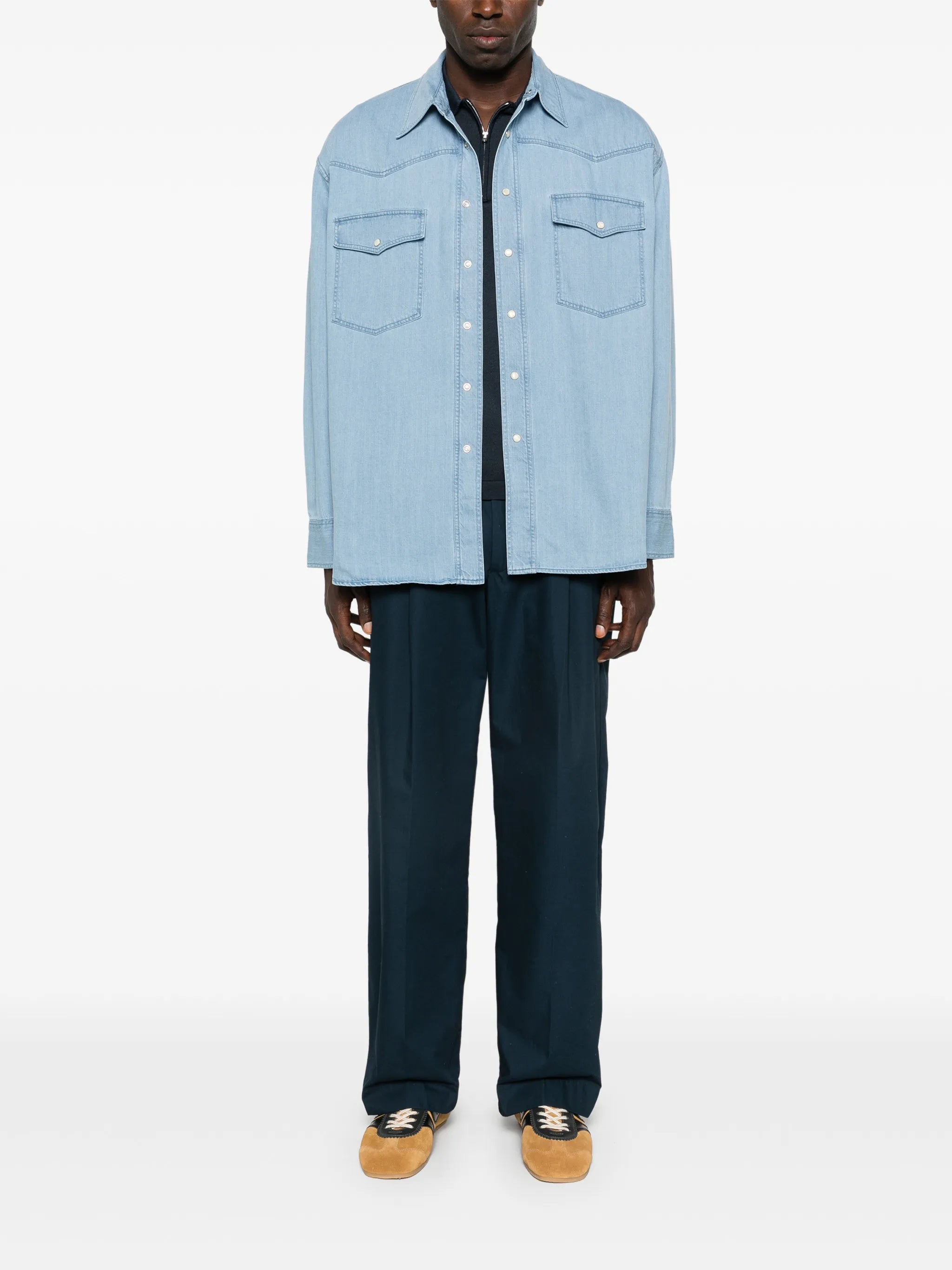 flap-pocket shirt