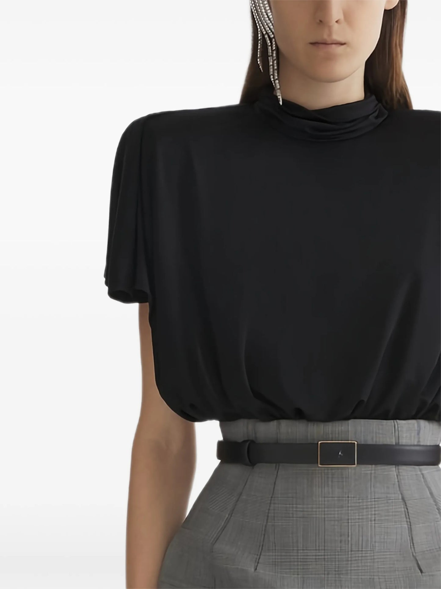 draped bodysuit