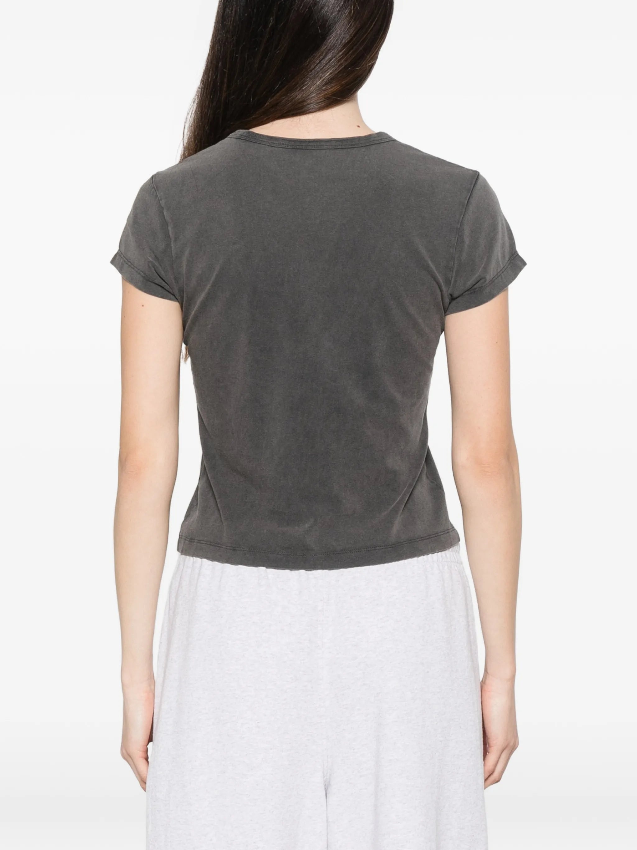 lipstick-print T-shirt