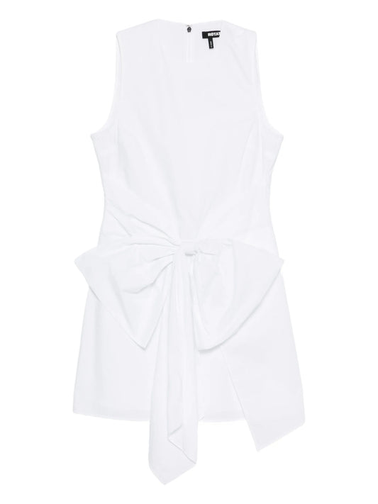 bow-detail mini dress