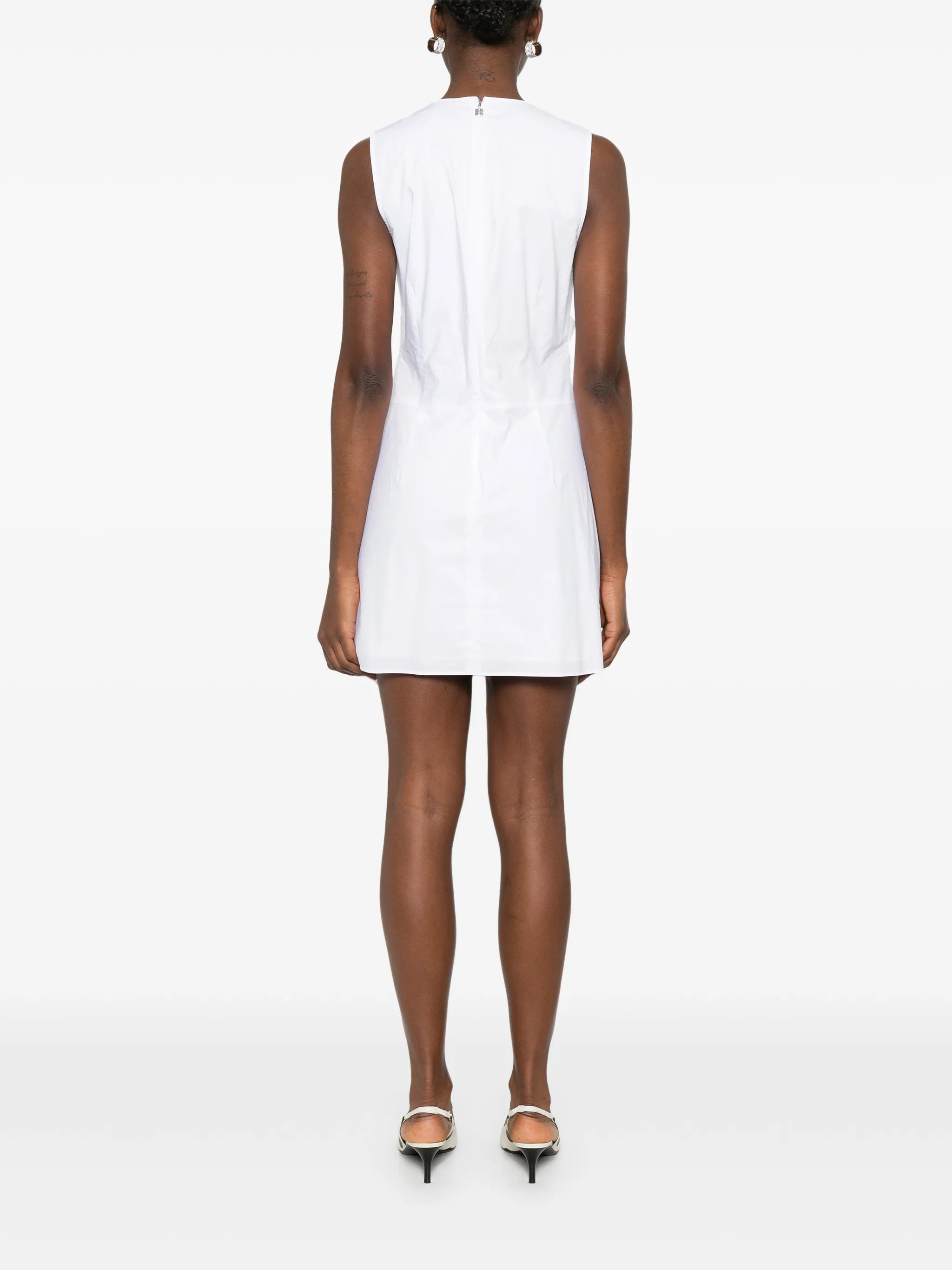 bow-detail mini dress