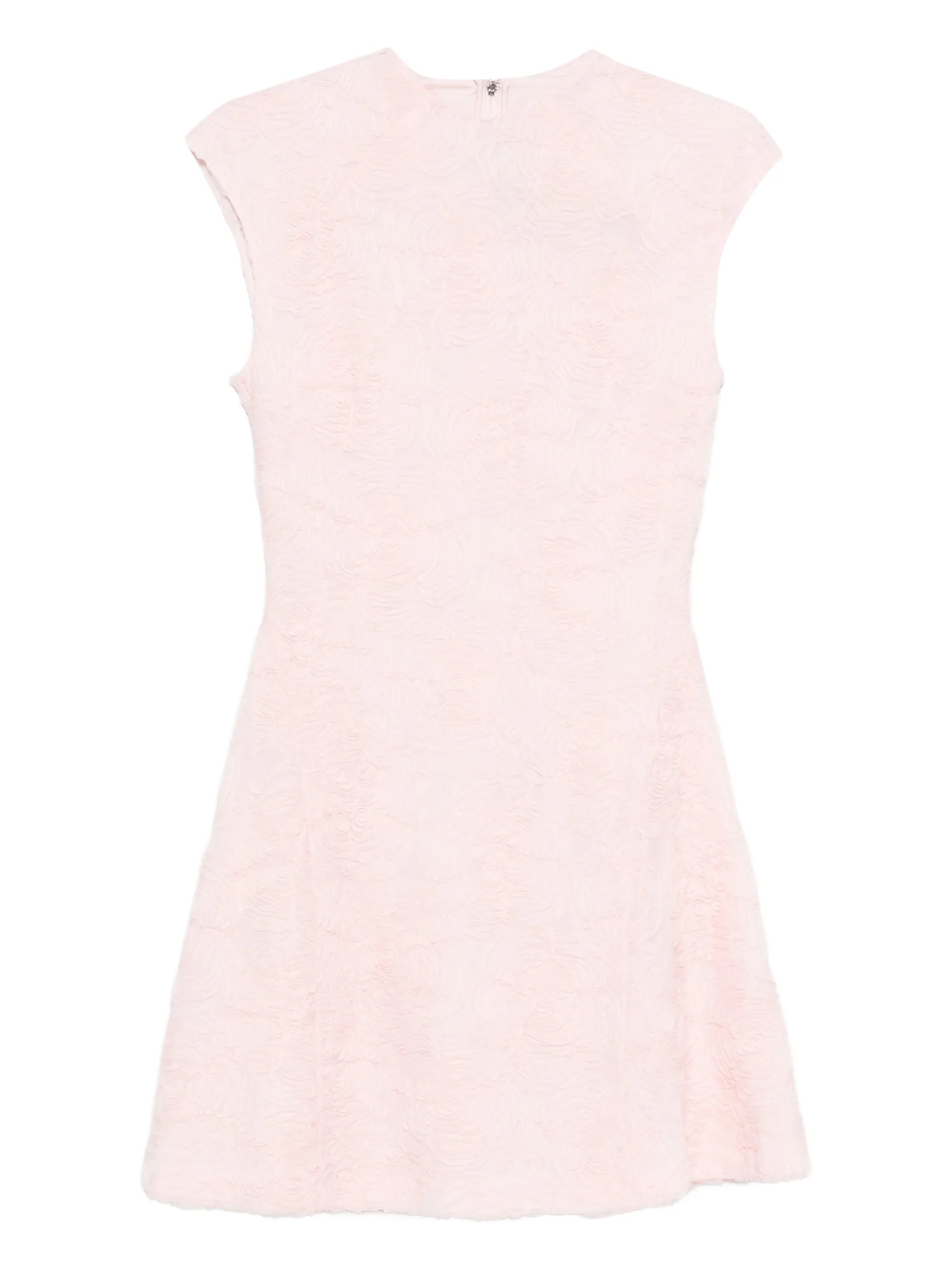 floral-motif mini dress