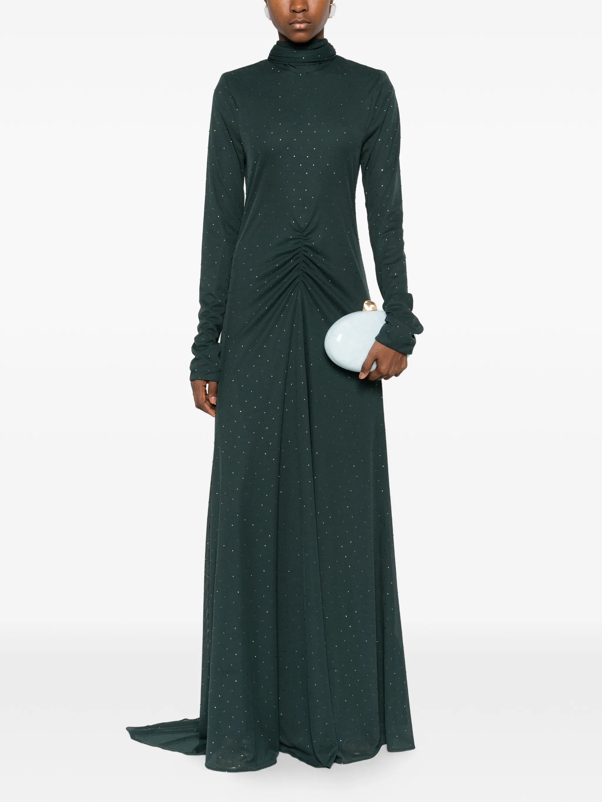 scarf-neck maxi dress