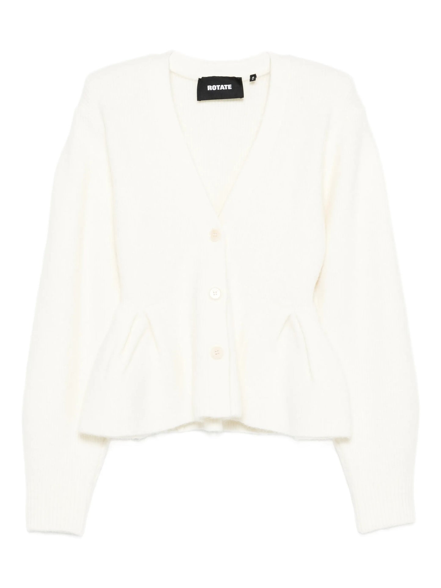 peplum V-neck cardigan