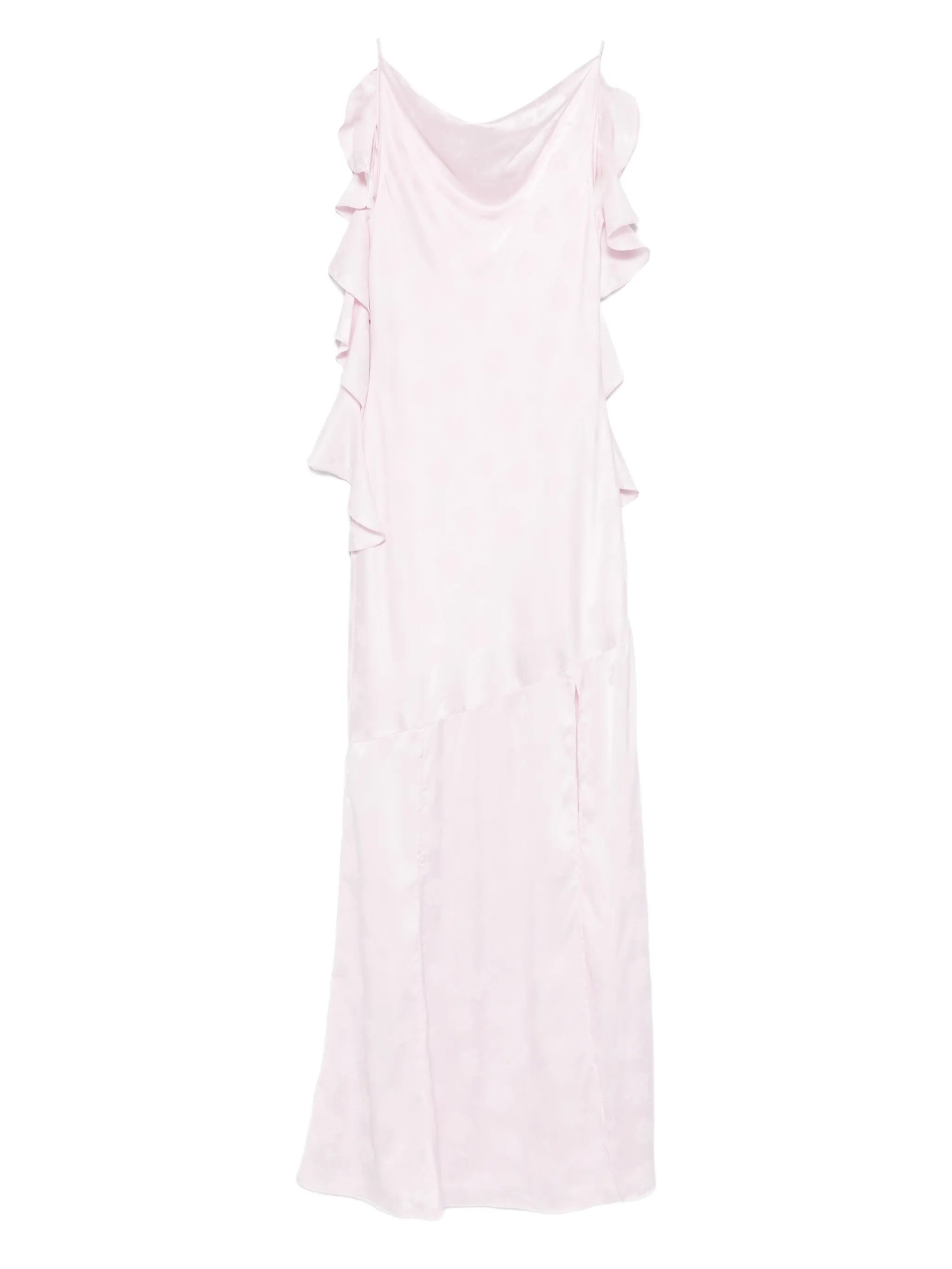 ruffled floral maxi dress