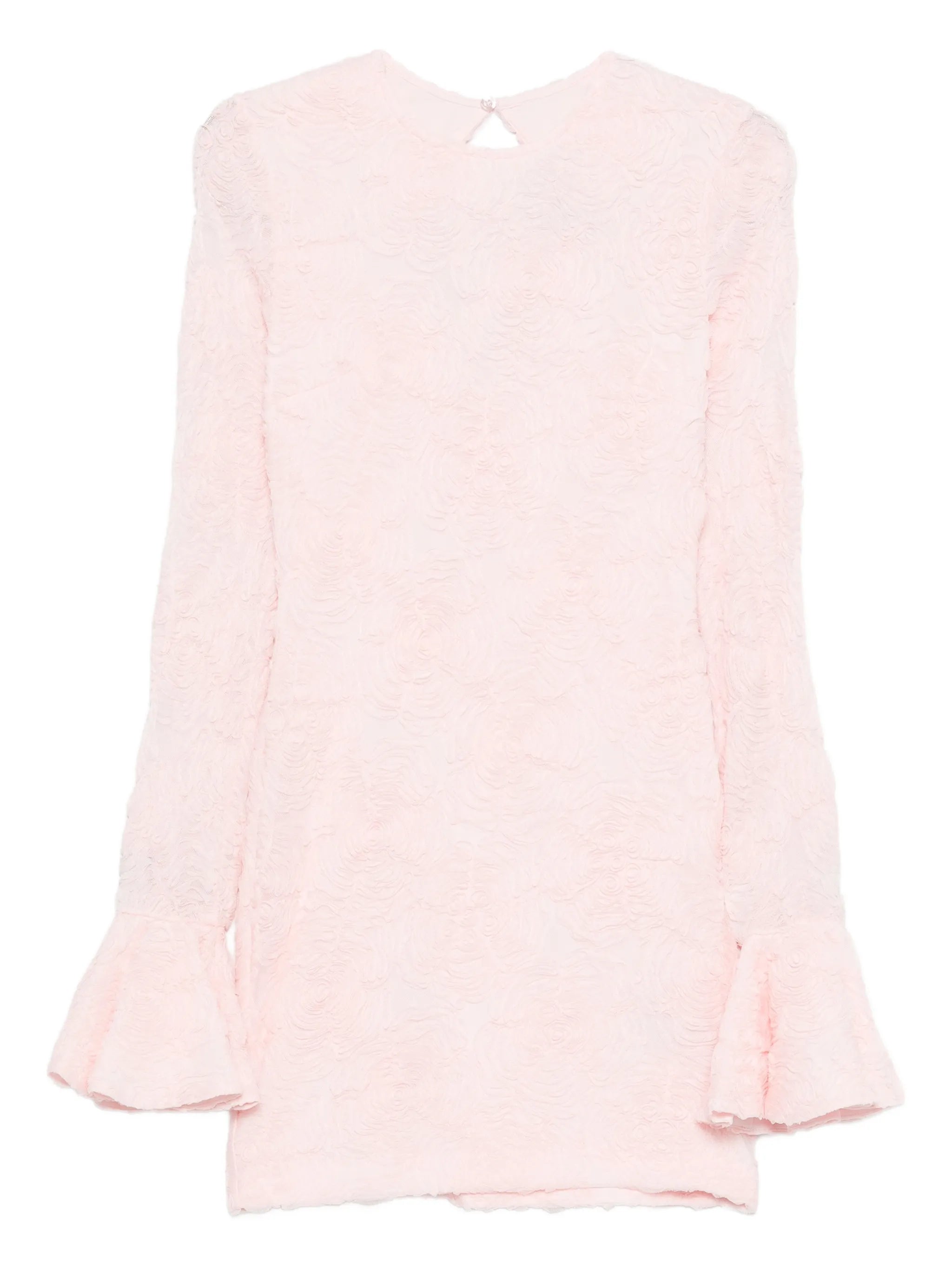 bell-cuff cut-out mini dress