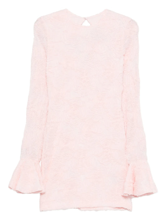 bell-cuff cut-out mini dress