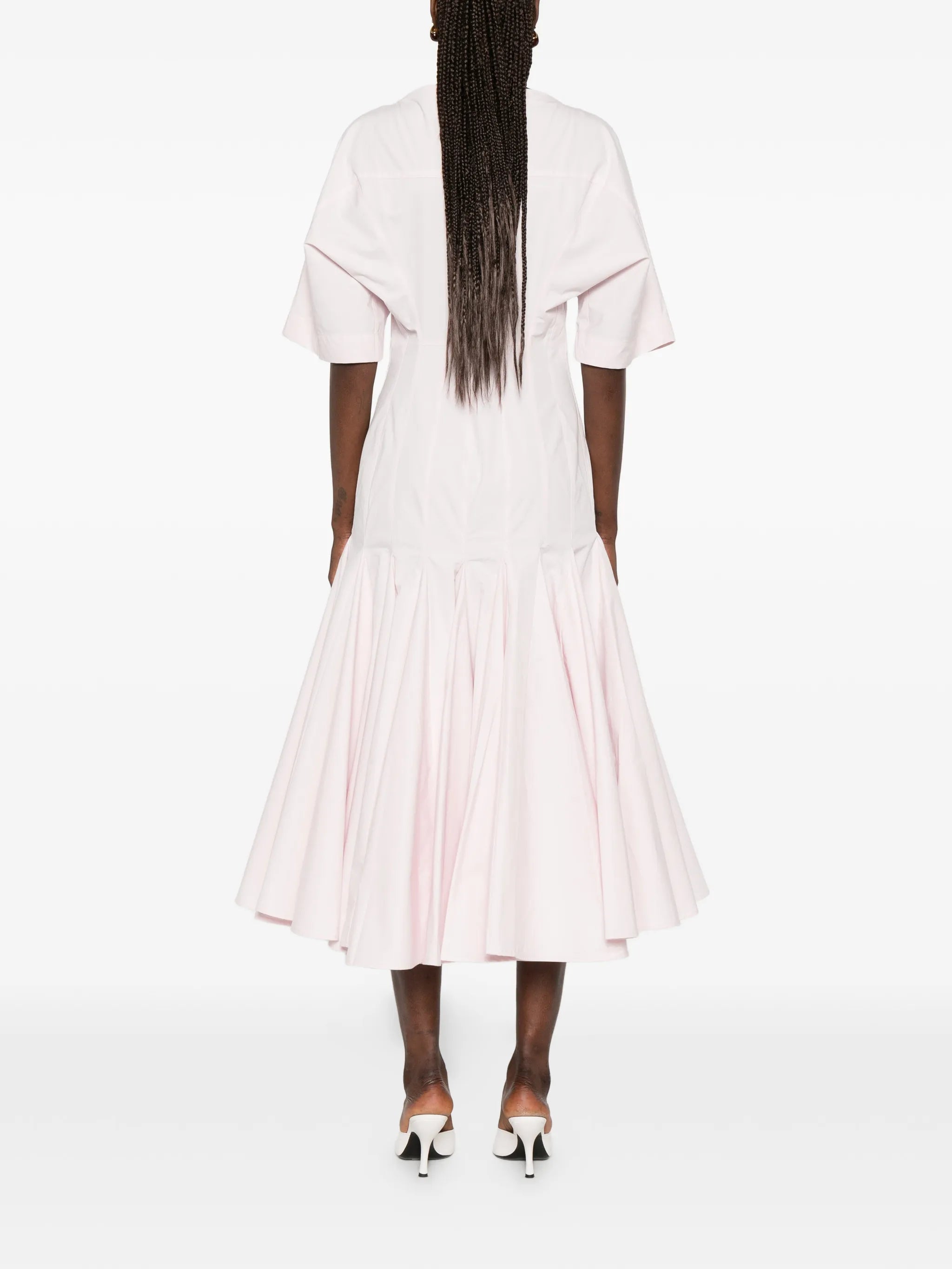 La Moisson pleated midi dress