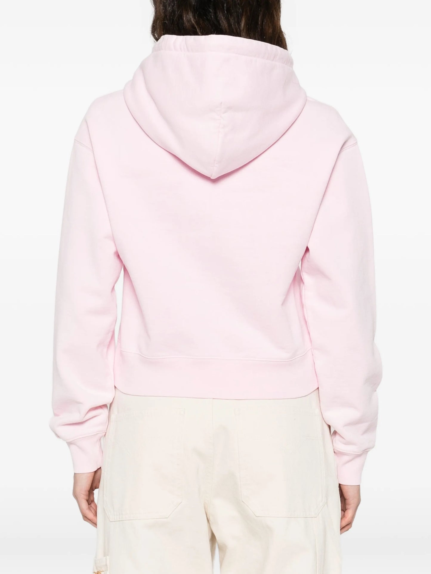 drawstring logo-patch hoodie