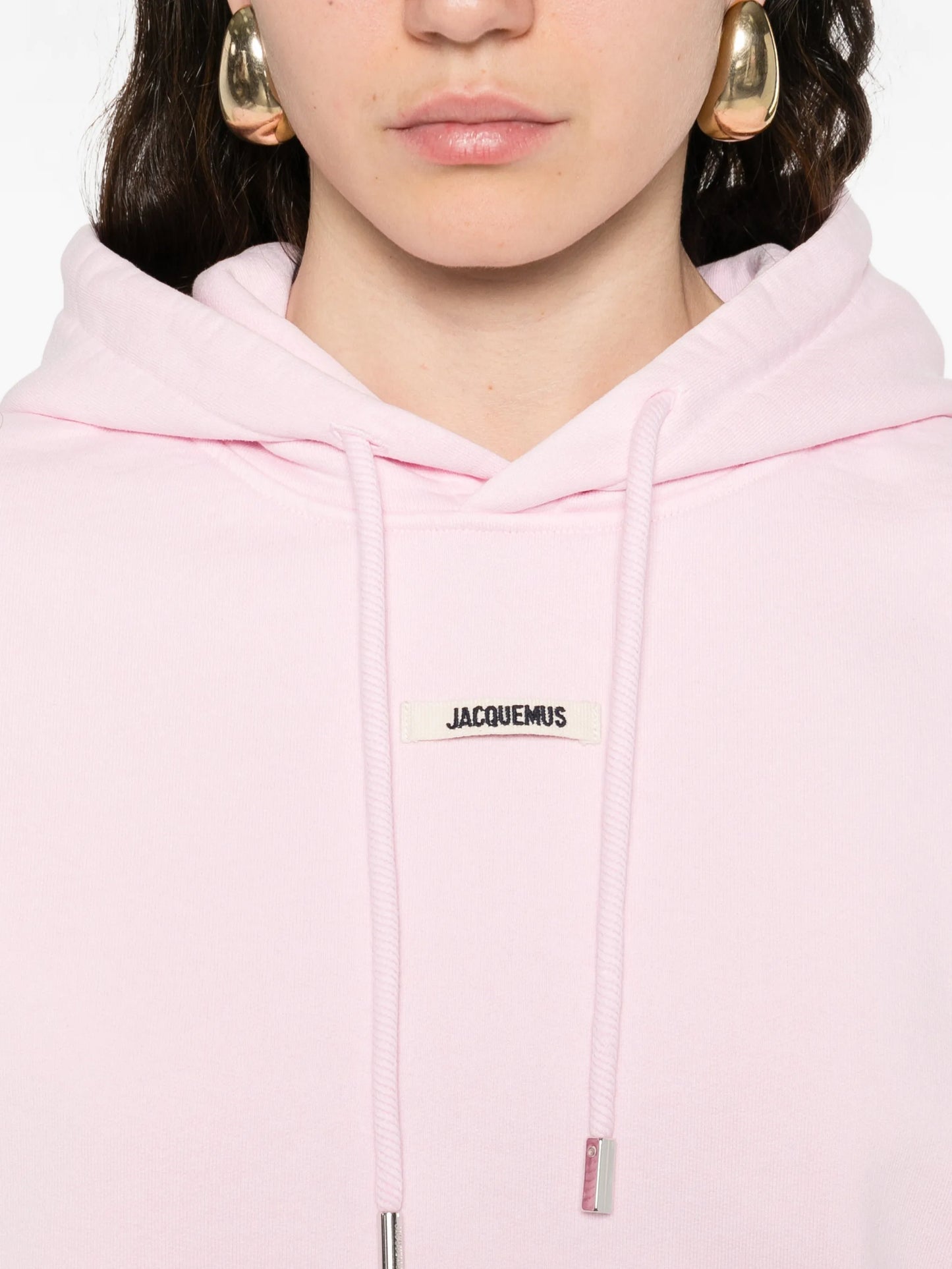 drawstring logo-patch hoodie