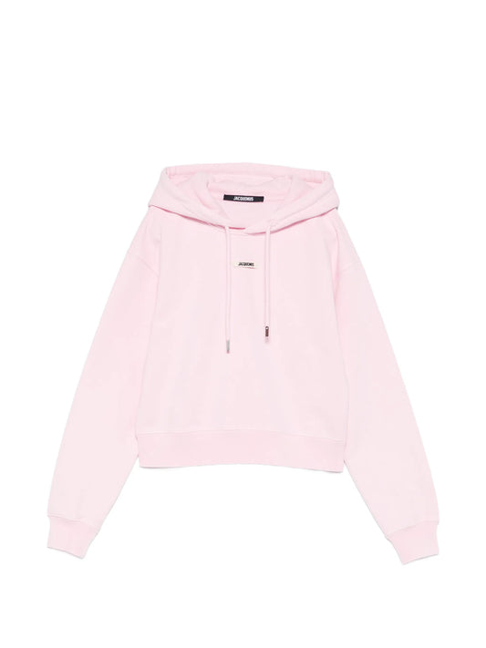 drawstring logo-patch hoodie