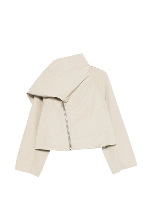 cropped scarf jacket