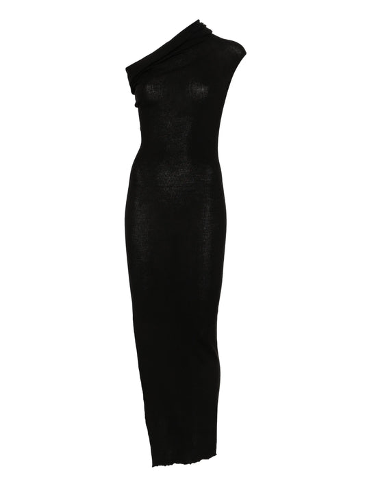 strapless asymmetric dress