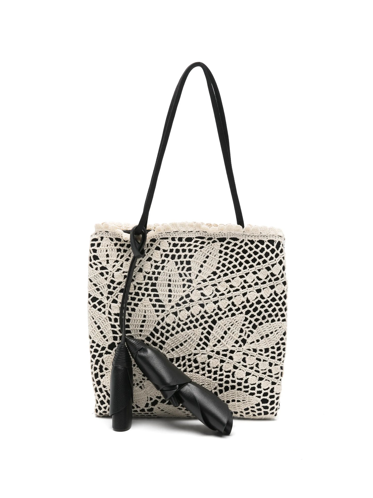 Julia crochet top-handle bag