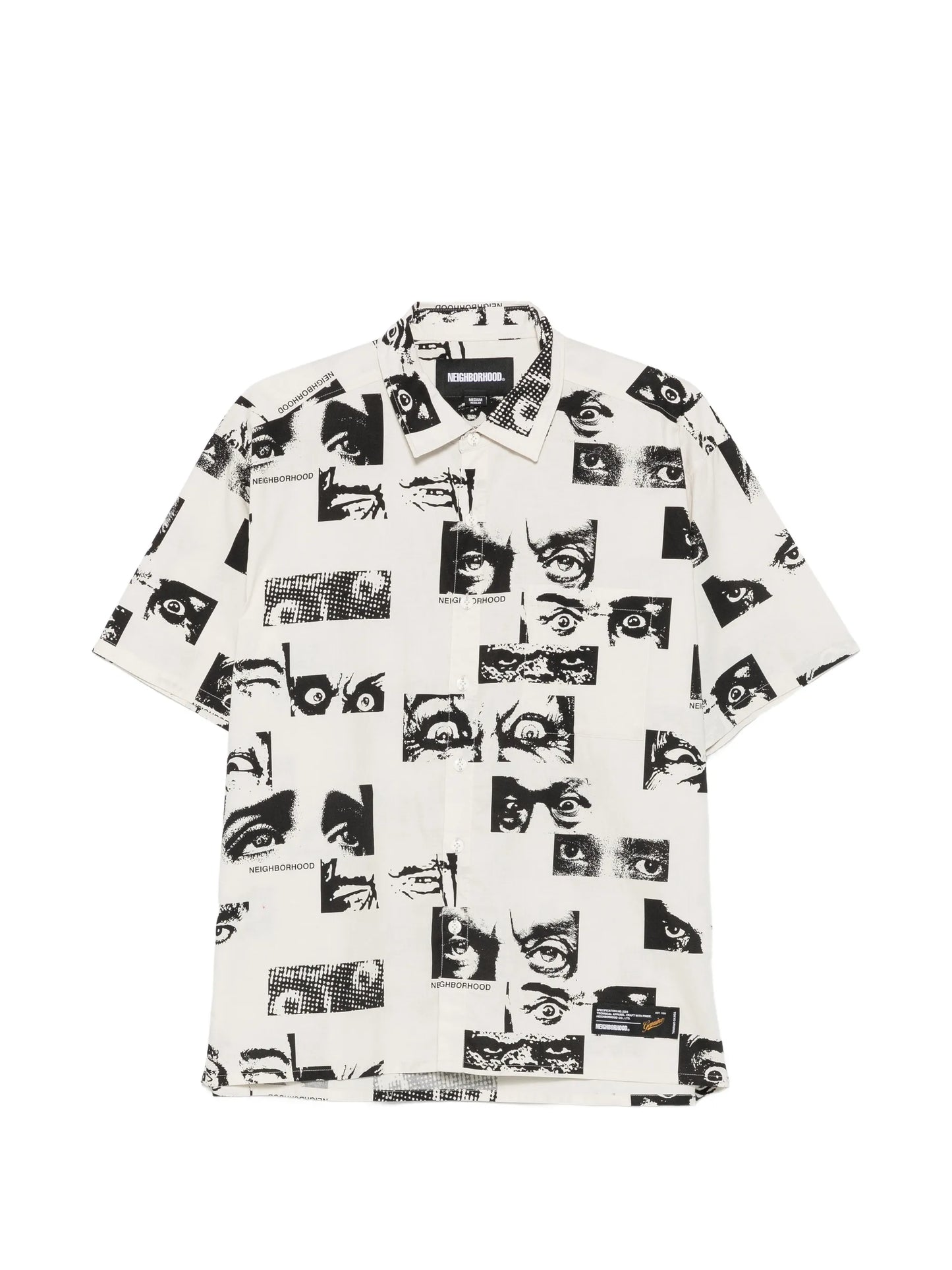 eye-print short-sleeve shirt