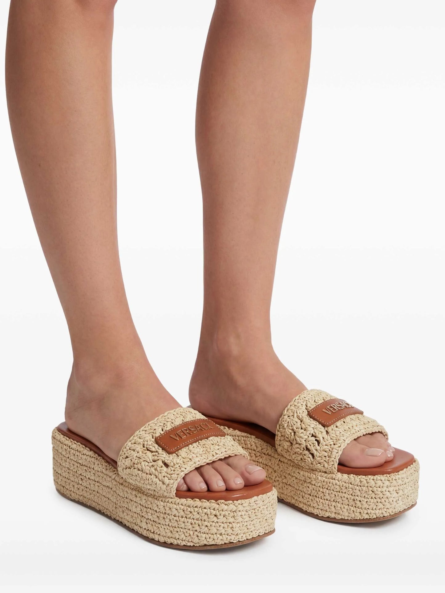 logo-detail sandals