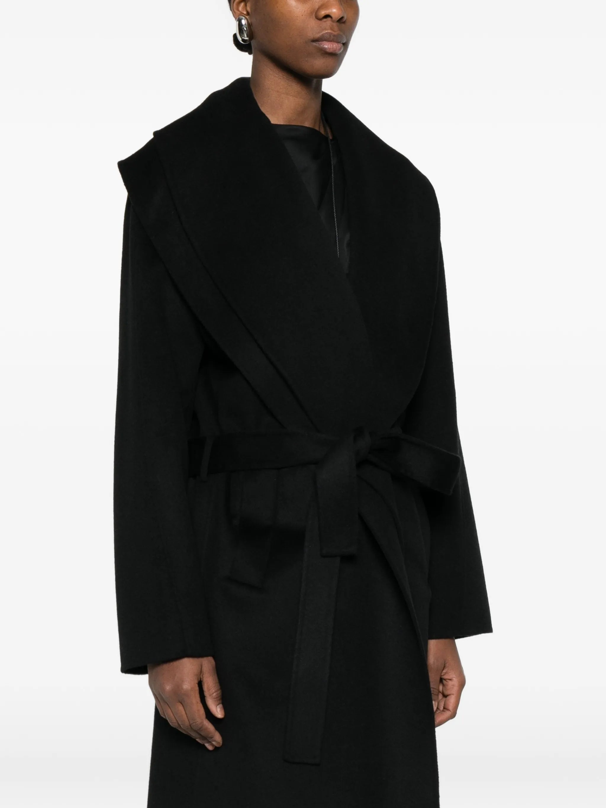 signature scarf coat