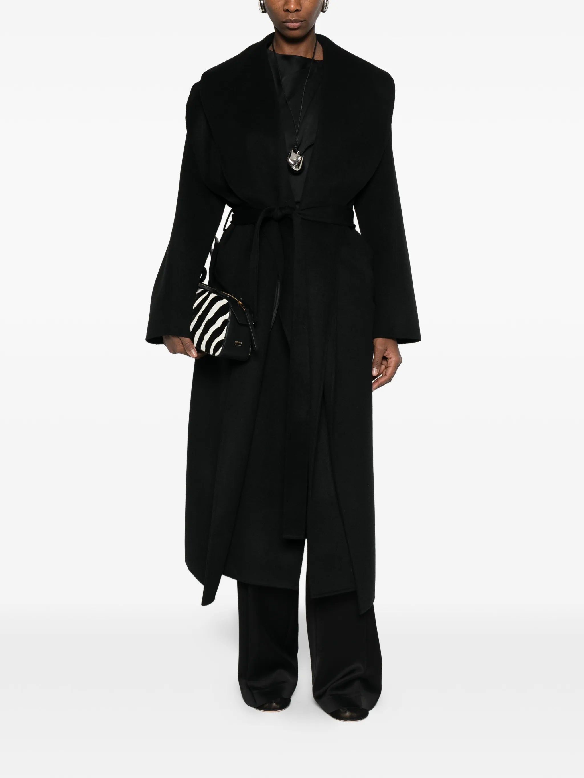 signature scarf coat