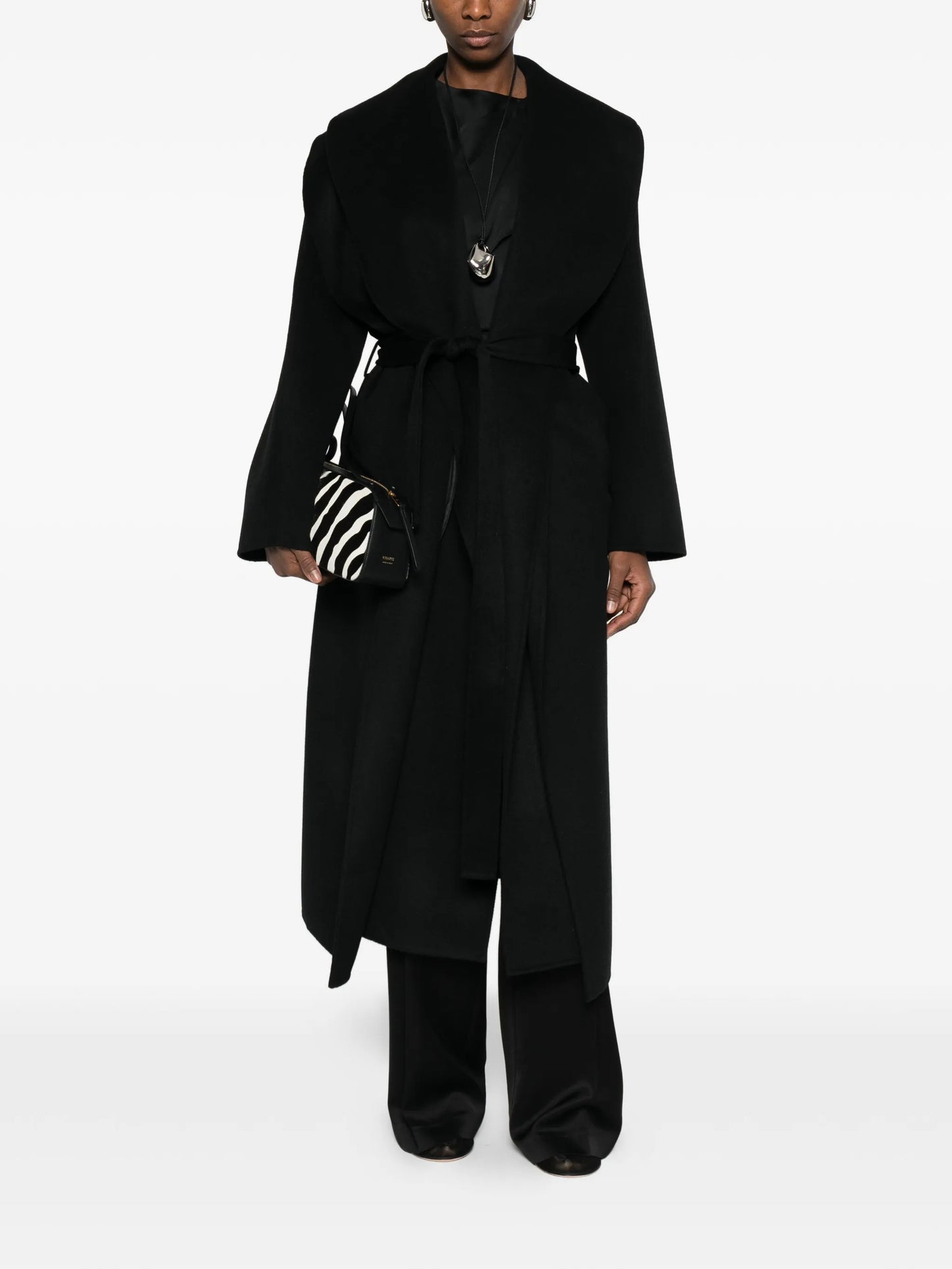 signature scarf coat