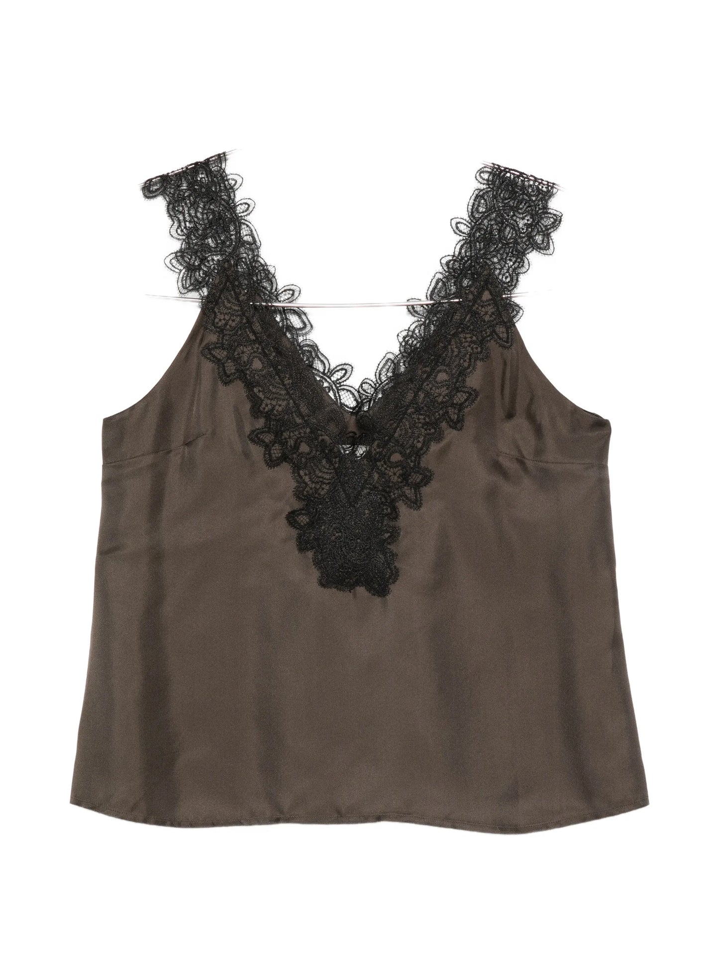 V-neck silk top