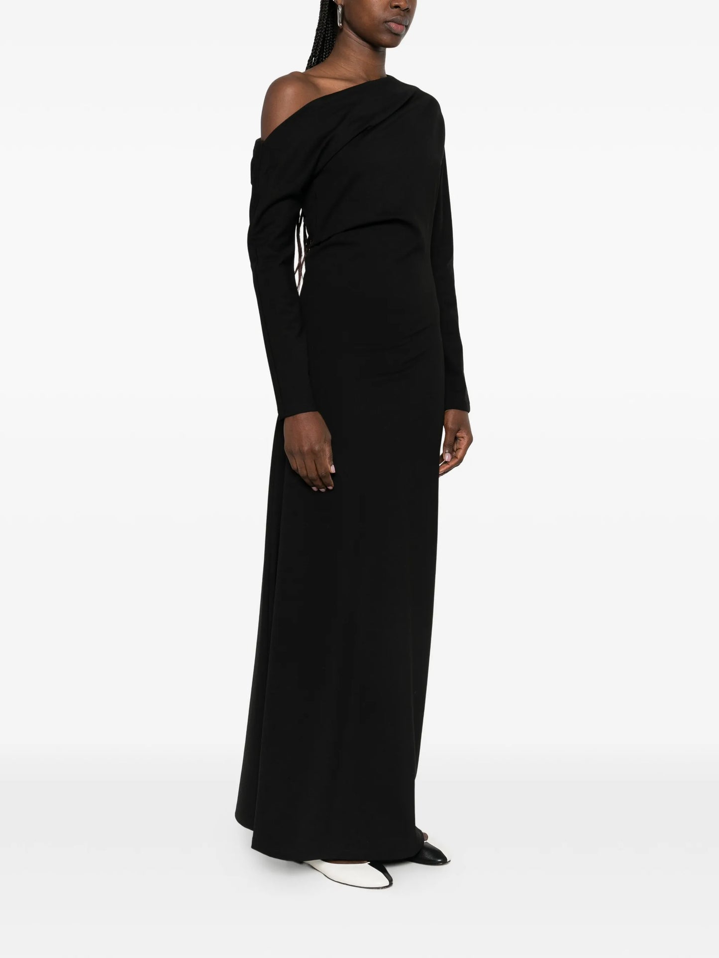 twisted jersey maxi dress