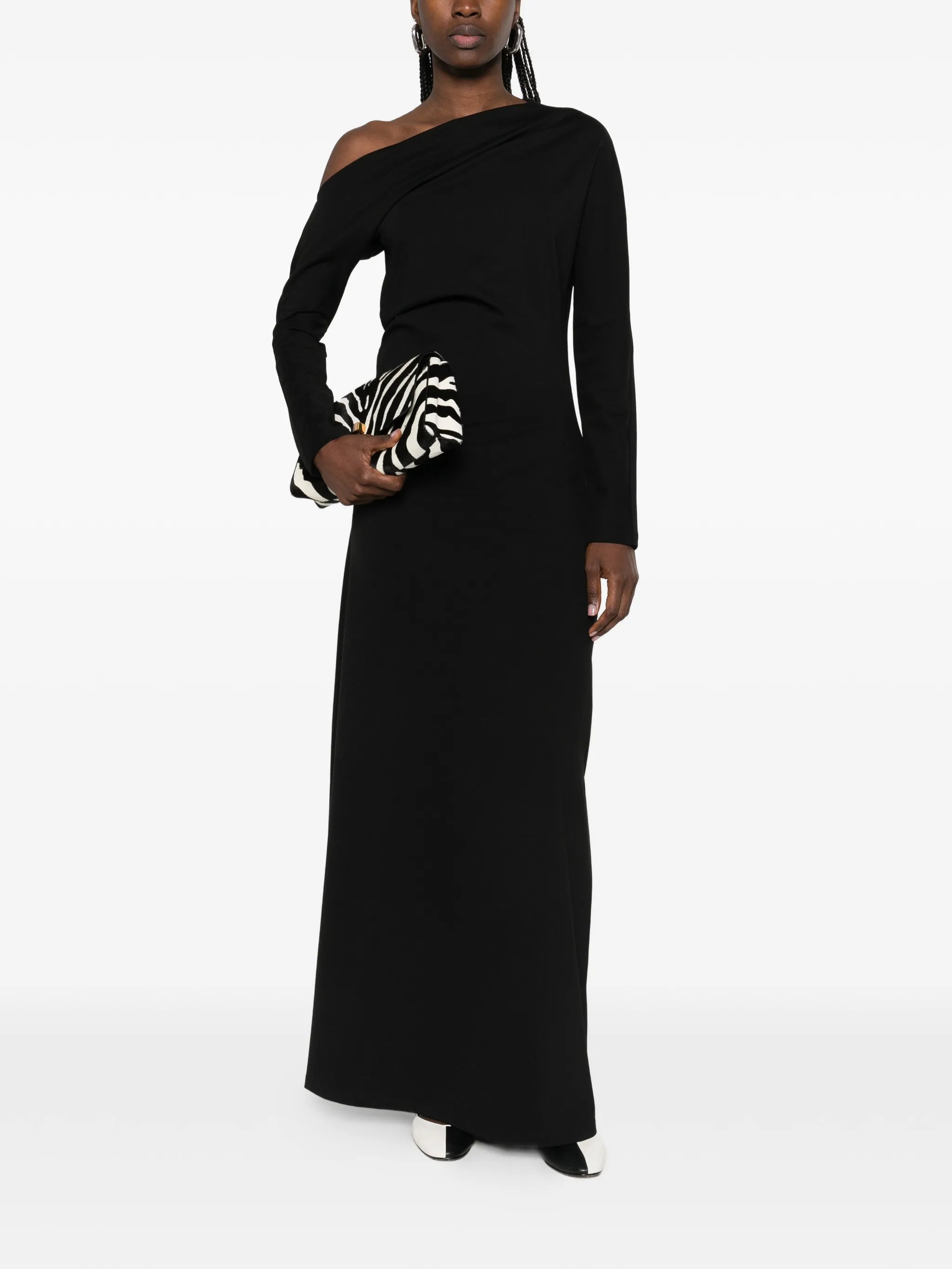 twisted jersey maxi dress