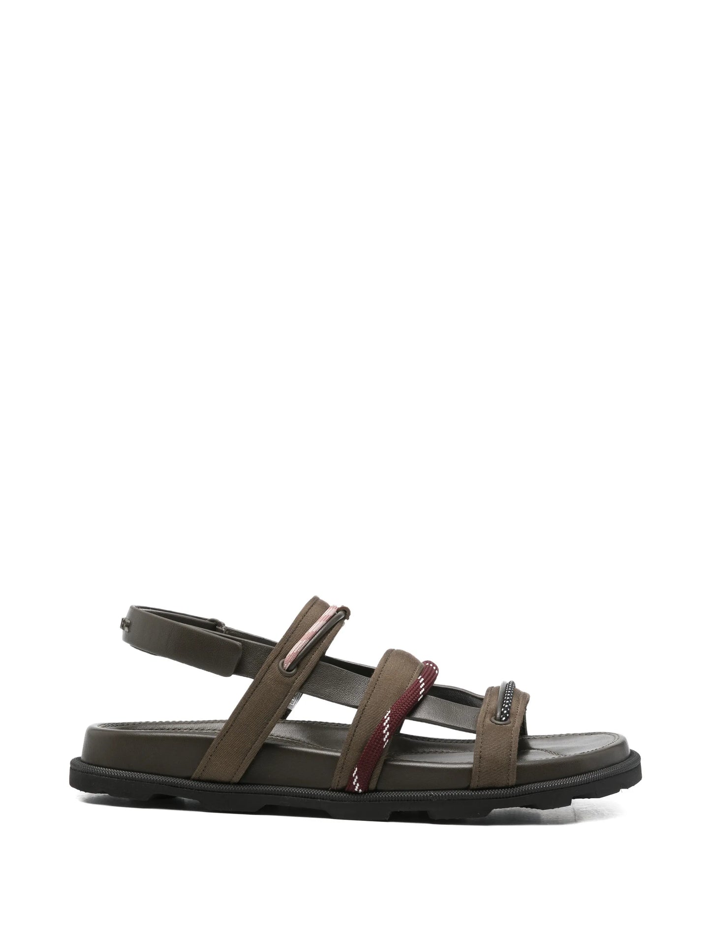 multi-strap leather sandals